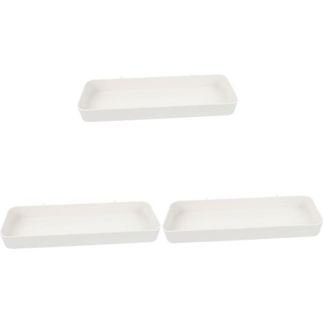 ZOLGINAH 3 piezas cesta con agujeros, tablero perforado, suministros de plástico, bandeja organizadora, cobertizo de almacenamiento, manualidades y soporte de oficina, accesorios de pared para el hoga (1/5)