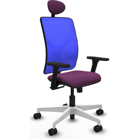 Silla de oficina piqueras y crespo Motilla azul malla (1/2)