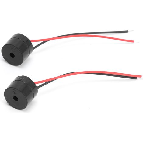10 Stück Summer-Alarm, aktiv, piezoelektronisch, kabelgebunden, Piezo-Signalgeber YMD-12095, DC 3–24 V (1/5)