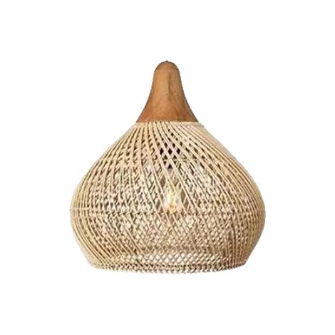 Suspension, Hauteur Ajustable, Design Tissé à la Main, 50x50CM, Pas d'ampoule-d (1/2)