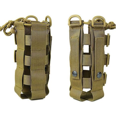 1x Porte Bouteille En Nylon Rglable Porte-bidon Tactique Militaire Sac De Bouteille D'eau Molle Tactique Diamtre 7-15cm Poche Portable Pour Voya (1/5)