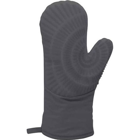 Guante de Cocina Lacor  Manopla Algodón y Silicona  Negro  33 cm  Guante resistente altas temperaturas  Lacor