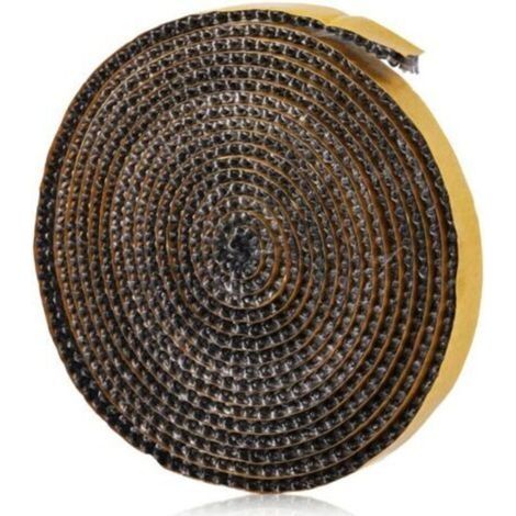 Joint Insert Cheminée, Joints Tressé Auto-adhésive pour Poêle, Cheminée, Tube Poele, Porte de Four, Joints D'étanchéité Résistante à la Chaleur (3mm x 20mm x 2m) (1/4)