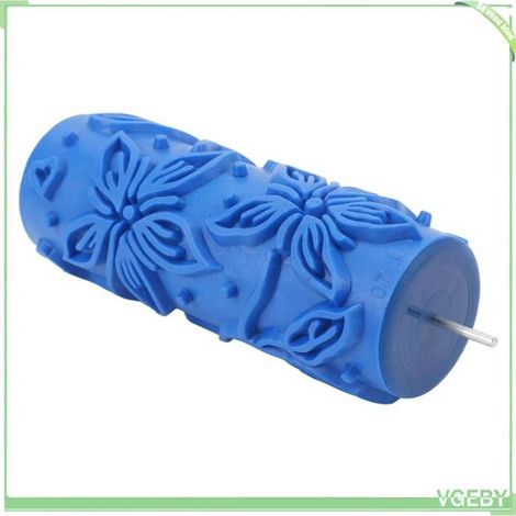 Fafeicy rouleau en caoutchouc texturé Rouleau à Peinture à Motifs, Rouleau de Texture Réutilisable de 5 Pouces avec parfum visage (1/5)