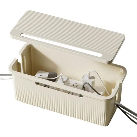 Cable Storage Box, Dustproof Cable Cover - Practical Solution for Order and Security.