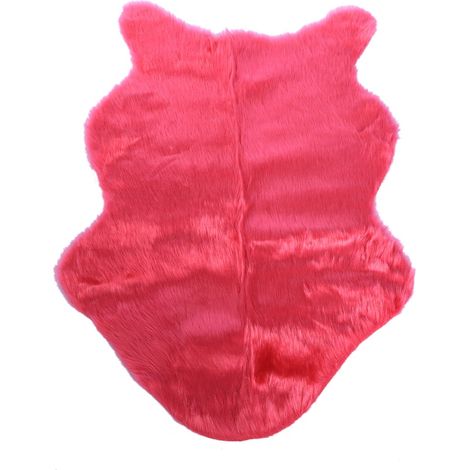 Tapis Shag - Laine Artificielle - Pour Chambre À Coucher Salon Salle D Enfants - 120 x 170 cm - Rose (1/5)