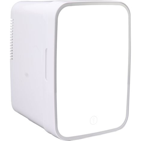 Mini Réfrigérateur Cosmétiques 4L avec Miroir, LED, Clayette Amovible pour Maquillage, Boissons, Voiture, Prise UE 100-240V (1/5)