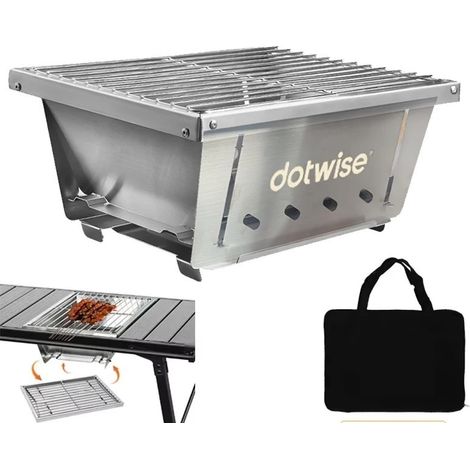 Grill de Barbecue en acier inoxydable 304, poêle d'extérieur Portable, poêle de Table IGT, poêle à bois de chauffage pliant, poêle de Camping (1/5)
