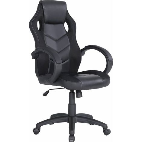 Silla con Ruedas - Sillón de Oficina Negro
