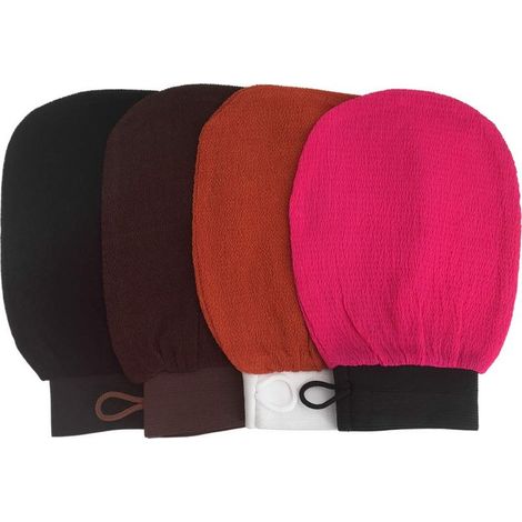 Gants exfoliants marocains Kessa Scrub Mitt, gant de lavage exfoliant de qualité supérieure pour le bain ou la douche, pour tous les types de peau et améliore la circulation sanguine, douche, spa, éli (1/3)