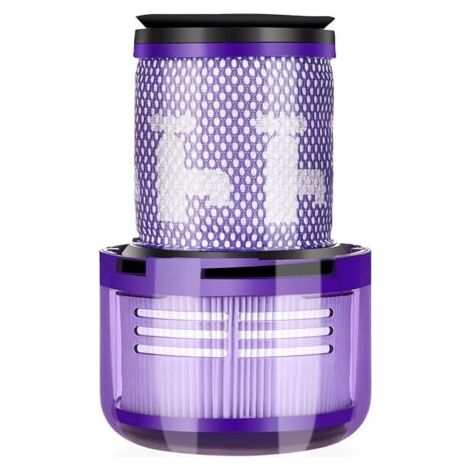 Pair 1 filtre de rechange pour aspirateur Dyson V12 Slim Absolute Motorhead sans fil, lavable pièces de rechange pour aspirateur Hepa avec 1 brosse, remplacez 971517-01 (1/5)