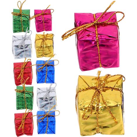 36pièces Boîtes Cadeaux De Noël Décoratives Mini Emballage pour Petits Cadeaux Décorations Suspendues pour Sapin Et Tables De Fête (1/5)