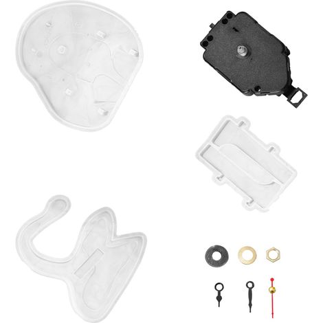 Moule Horloge Chat en Silicone pour Résine, Kit Aiguilles (1/5)