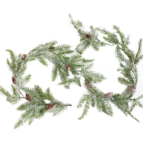 Weihnachtsgirlande mit Tannenzapfen, künstliche rote Beerengirlande 160 cm, Weihnachtsgirlande mit Tannenzapfen für die Weihnachtsdekoration zu Hause (1/5)