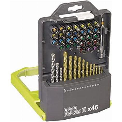 Ryobi RAK46MIX Kit 46 Bits 1/4" Esagonale Punte Trapano Avvitatore (1/4)