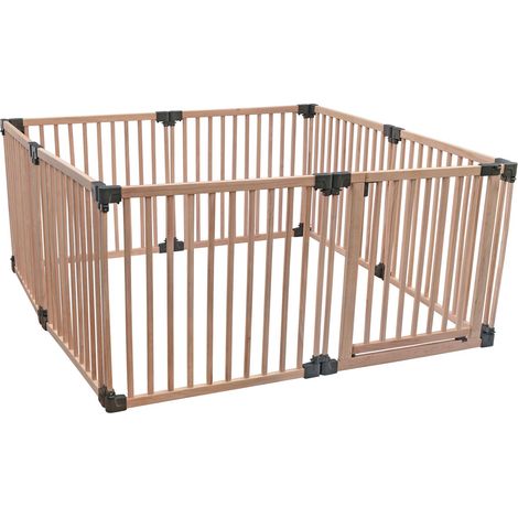Safetots Wooden Play Den, 160cm x 160cm, Baby Playpen, Play Den for Toddlers, Square Play Pen, Easy Installation (1/5)