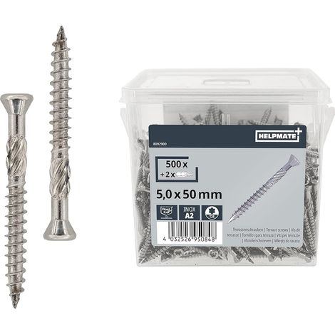 HELPMATE Terrassenschr. 5,0x 50 A2 2Bits T25 SK 500 Stück (1/5)