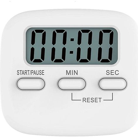 Minuteur de cuisine numérique avec alarme sonore et fonction chronomètre magnétique, idéal pour la cuisson et la pâtisserie (1/4)