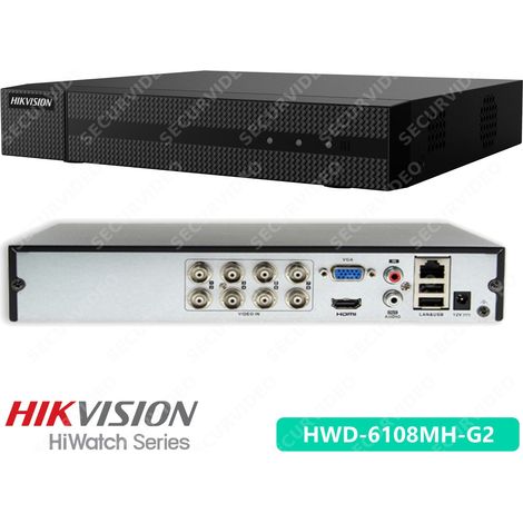 Hikvision Hiwatch series DVR XVR 8 Canali 4 Mpx P2P Cloud AHD/HD/TVI/CVBS/TCP/IP (1/5)