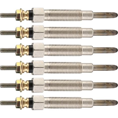 Lot de 6 bougies de préchauffage pour chauffage diesel Nissan Patrol (Y60) 4.2 Diesel (1/5)