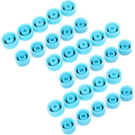 30 Capuchons de Protection pour Valves de Climatisation Auto, Bouchons Anti-Poussière pour Ports de Charge A/C, Embouts de Remplacement en Plastique (1/5)