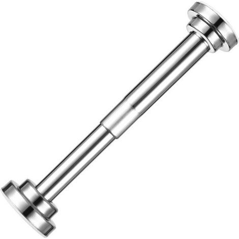 Barre de rideau de douche rétractable, sans perçage, résistante aux rayures, 63-100 cm (1/4)