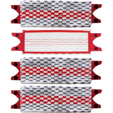 Lot 4 Lingette Pour Balai Vileda Ultramax Microfibre Lavable Compatible 1-2 Spray Sol Dur