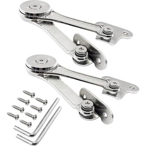 Charnières de support 2 pièces, hauteur réglable, pour portes de meubles, (1/4)