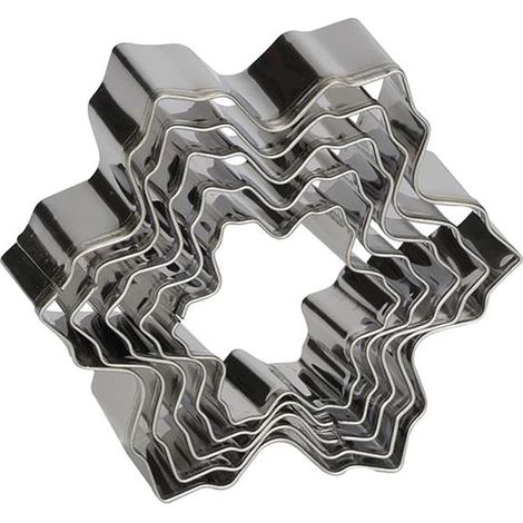 5 Ausstechformen / Schneeflocken-Ausstecher - Patisse