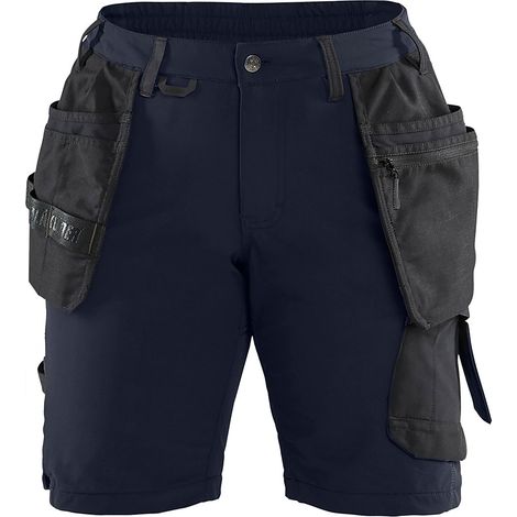 Short de travail artisan stretch 4D femme 7183 - Marine foncé/Noir L - FR(44) - SE(C42) - Standards