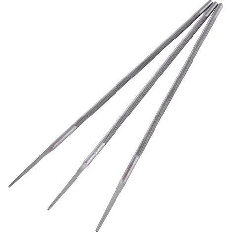 Kit d'affûtage pour chaîne de tronçonneuse avec limes rondes en acier (3 pièces, diamètre 4mm) (1/5)