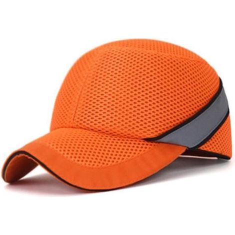 Orange - Casque de protection de sécurité au travail, Casquette anti choc, Coque intérieure dure, Style chape