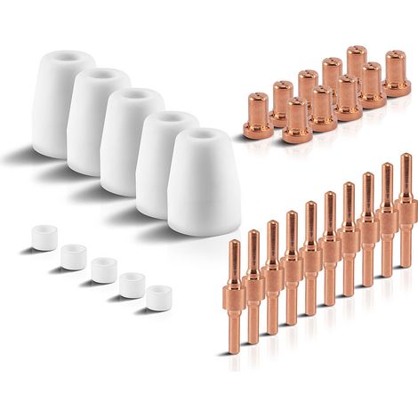 STAHLWERK Set di parti d'usura 30 parti per tagliatori al plasma PT 31 Accessori di taglio