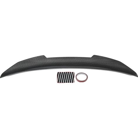 Spoiler trasero, plástico ABS ligero, fácil instalación, aspecto de fibra de carbono. (1/2)
