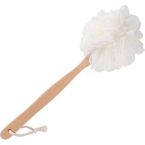 Éponge luffa pour la douche, éponge de bain avec manche (1/5)