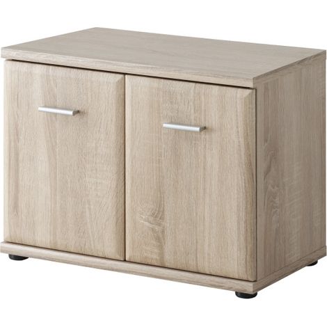 Armoire à 2 portes - ARMARIO - 60 cm x 46 cm x 32 cm - Chêne - Livraison gratuite