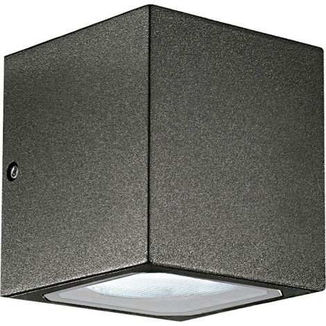 Applique alluminio gea led apo ges170 led ip54 gx53 lampada parete moderna biemissione esterno