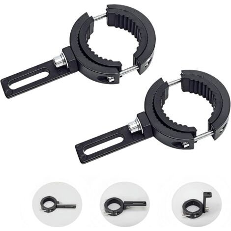 BUNTHAUS 2 pièces Support Phare Moto, Support de fixation de phare antibrouillard, Supports de fixation de lampe de fourche avant (38 mm à 60 mm) (1/5)