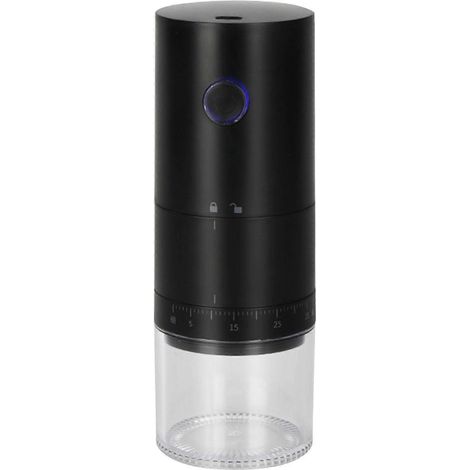 Moulin à café électrique 1500 mAh, réglable, compatible avec les voyages et le bureau. (1/5)