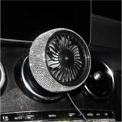 Ventilateur Ventilation Voiture USB Diamond – Petit Refroidisseur (1/3)