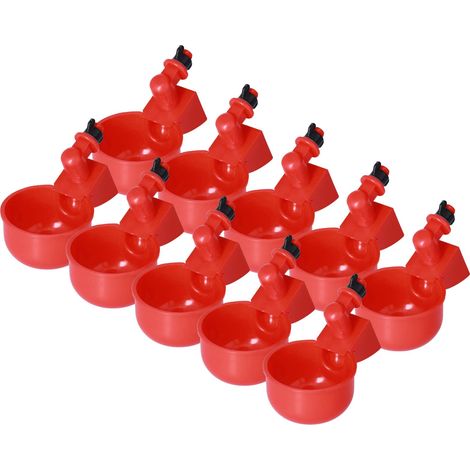 Abreuvoir suspendus pour poulets, gobelets d'eau automatique pour cailles, pigeons, canards, oies, oiseaux de (1/5)