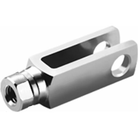 Forcella gambo rotante filetto M8 dx lunghezza 16mm (1/2)