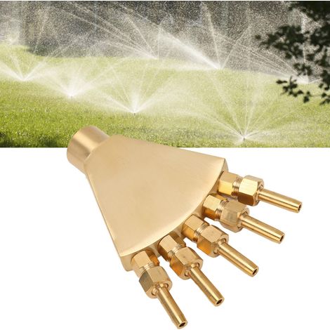 [Boquilla de fuente] Manguera de riego de cobre ajustable G3/4 con efecto cola de pavo real para jardines y parques. (1/5)