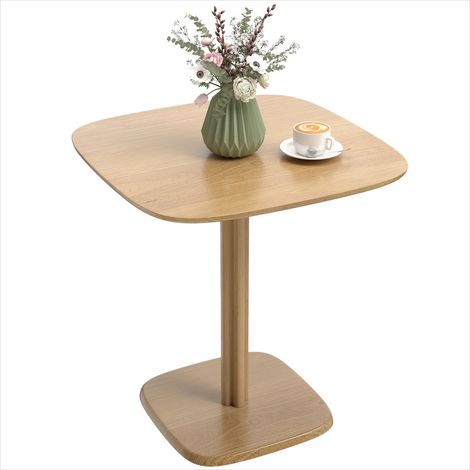 Table de salle à manger Table à manger carrée en bois d'hévéa (1/5)