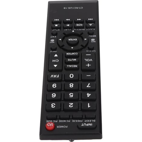 Télécommande universelle compatible téléviseurs Toshiba (séries L310U, L110U, L350U) - Remplacement CTRC1US16 pour modèles LCD. (1/5)