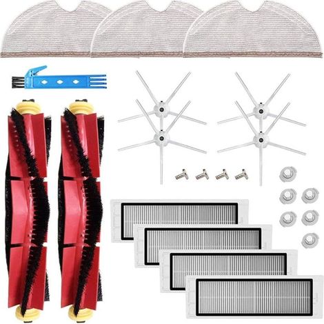 Kit accessoires pour Xiaomi Roborock S5 MAX S6 Pure S6 maxV E35 S5 S50 Pices de rechange pour aspirateur Filtre HEPA noir Brosse latrale en tissu (1/5)