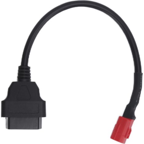 Câble de connexion OBD 16 broches vers 6 broches pour moto, flexible, noir, pour maintenance et modification (1/5)