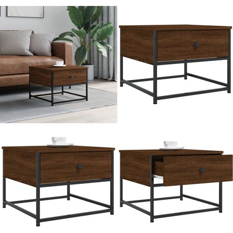 Couchtisch Braun Eichen-Optik 51x51x40 cm Holzwerkstoff - Couchtisch - Wohnzimmerstil - Eiche Optik - Holztöne - Holzwerkstoff Möbel - Home & Living (1/5)