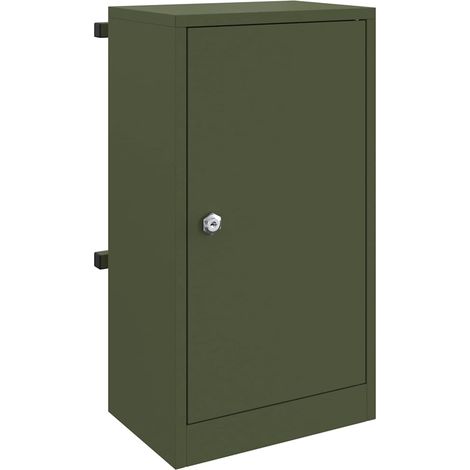 Maison Exclusive - cassetta postalepastkastei Oliver verde 30 x 20 x 55 cm Acciaio