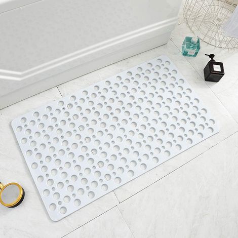 Tapis de bain antidérapant, anti-moisissure, tapis de douche en TPE, tapis de baignoire, tapis de sol de douche antidérapant et antibactérien avec ventouses